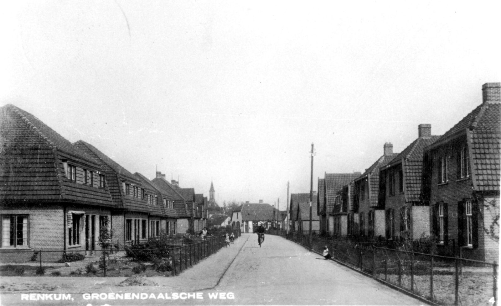 Renkum Groenendaalseweg Prentbriefkaart ca 1935 Collectie Fien Bos