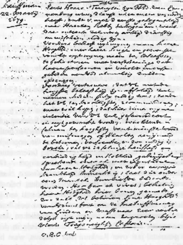 Grunsfoort als Rooms Katholieke zendingspost 2 Renkum Grunsfoort Brief van de kerkelijke overheid aan Ant Kaufman huiskapelaan 22 maart 1679
